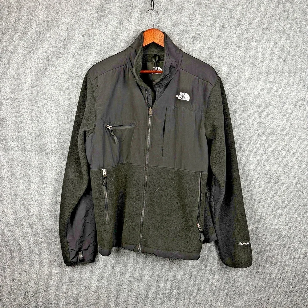 The North Face Denali Polartec Fleece Full Zip Jacket Black Mens Size L